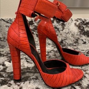 Alexander Wang Croce embossed heels